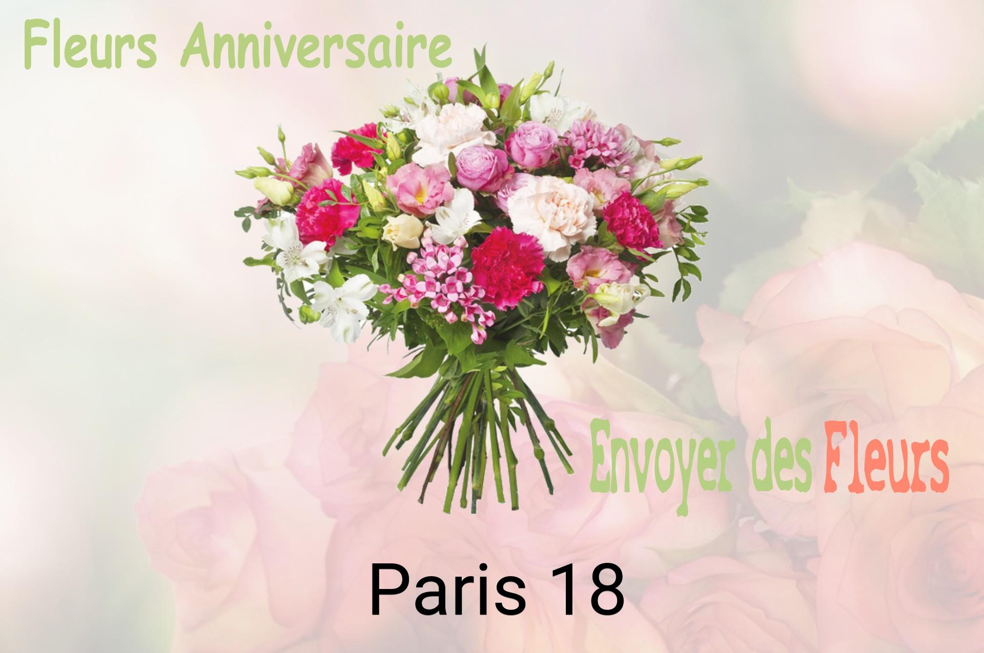 Bouquet de fleurs d’anniversaire livré à Paris-18